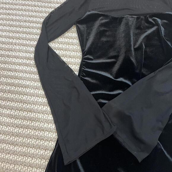 Women’s Bell Long Sleeve Mesh Mini A-Line Dress - Wild Fable - Picture 2 of 3